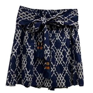 ANTHROPOLOGIE 💙 Rimbaud, Navy & White Full Skirt, Medium - Large